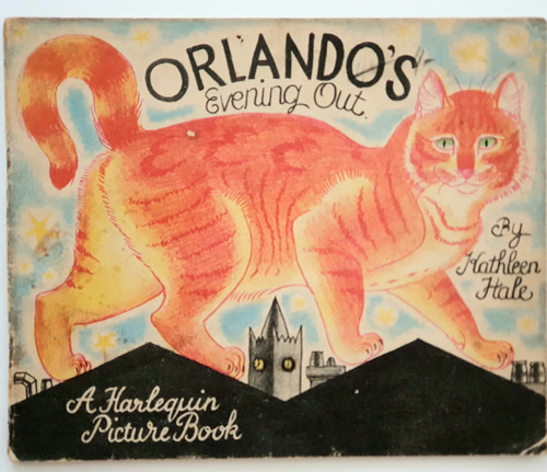 Orlando the Marmalade Cat: Evening Out-Kathleen Hale(1940년대 재판본(1941년 초판)) 석판화